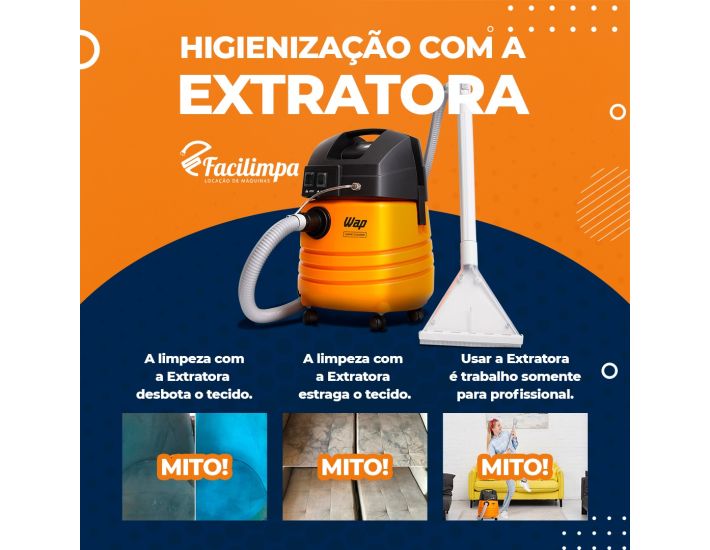 Rei das Extratoras - Locação e Higienização de Estofados.